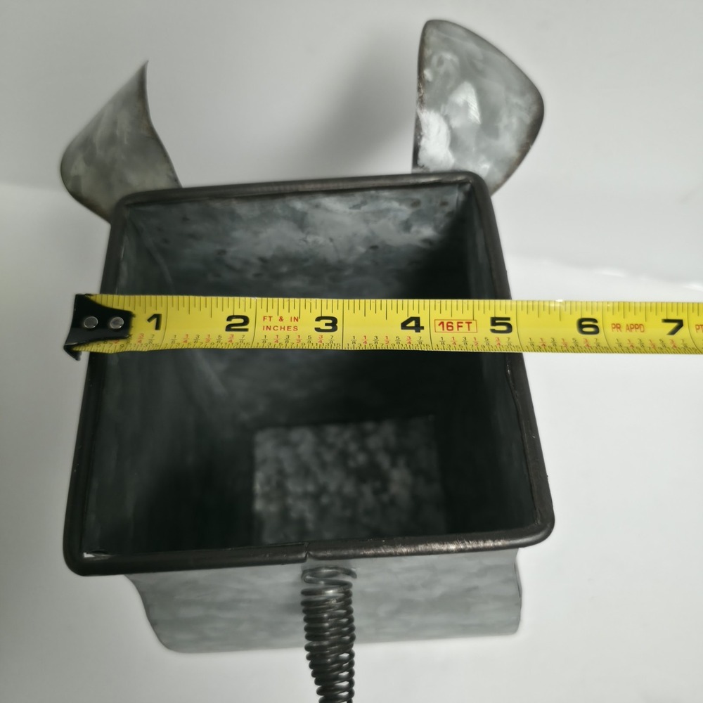 Sagebrook Home Galvanized Tin Pig Planter Country Farmhouse Metal Flower Pot - Picture 10 of 10